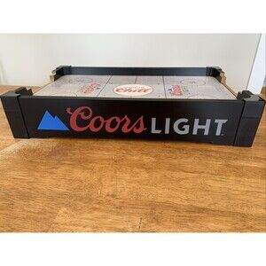 Coors Light Top Air Hockey Table Game  ~ Beer ~ Man Cave ~ Fun!!‎ Brand New!!